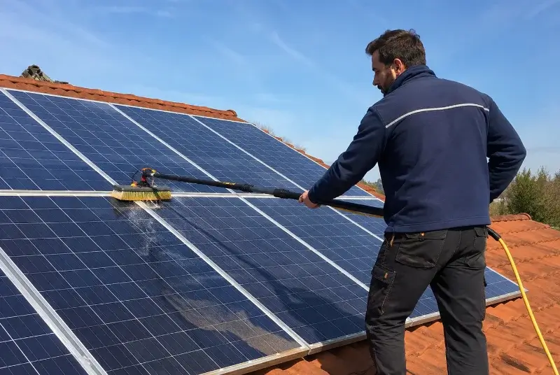 Nettoyage et entretien de panneaux solaires à Hornaing
